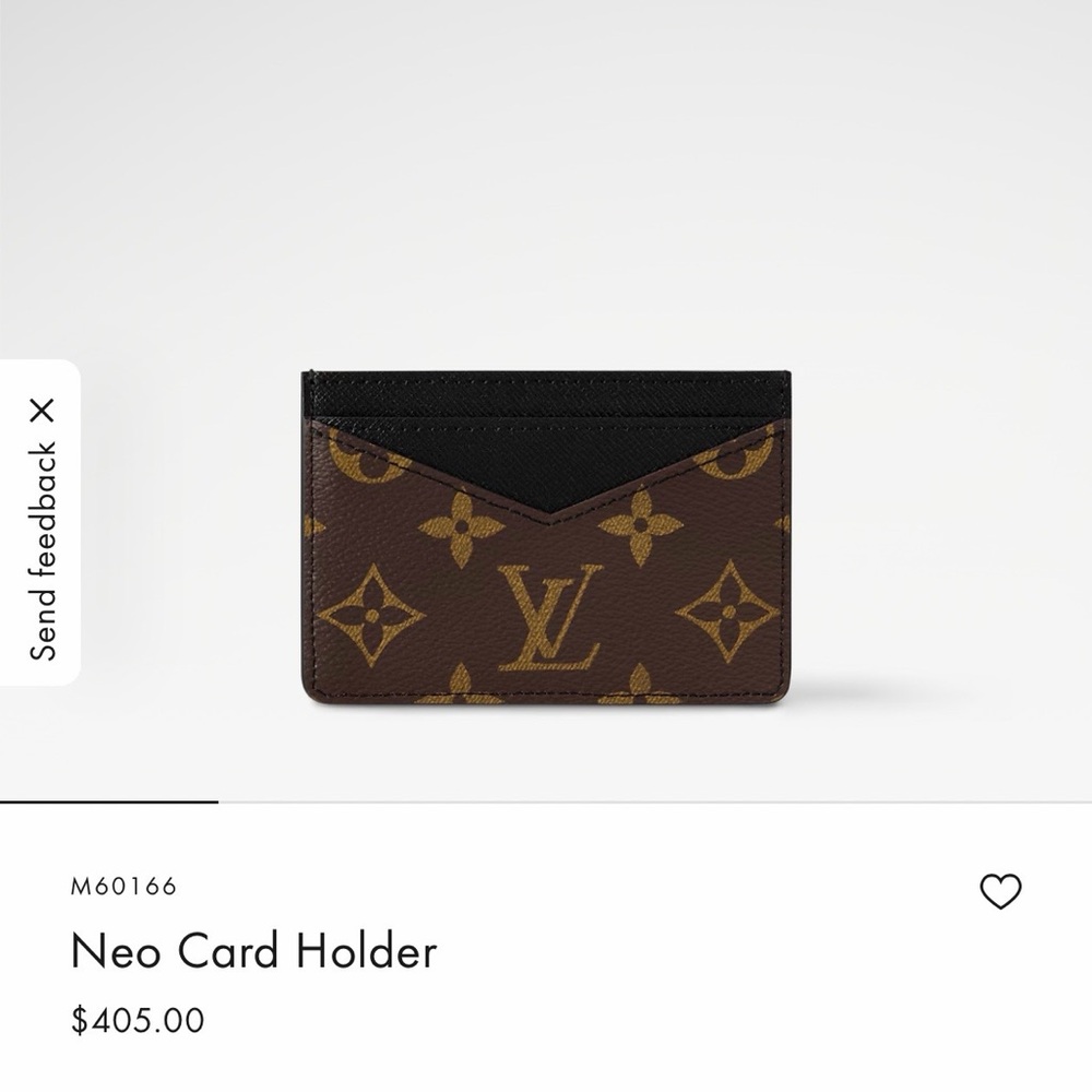 NWT Louis Vuitton Monogram Canvas Card Holder